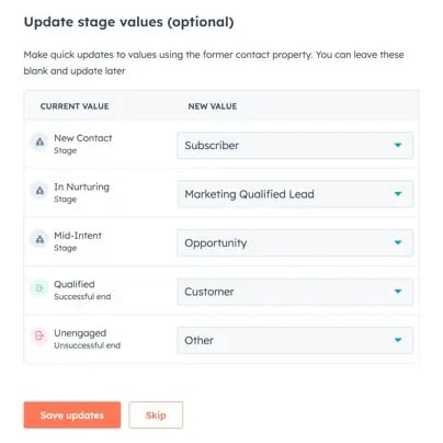 update journey property