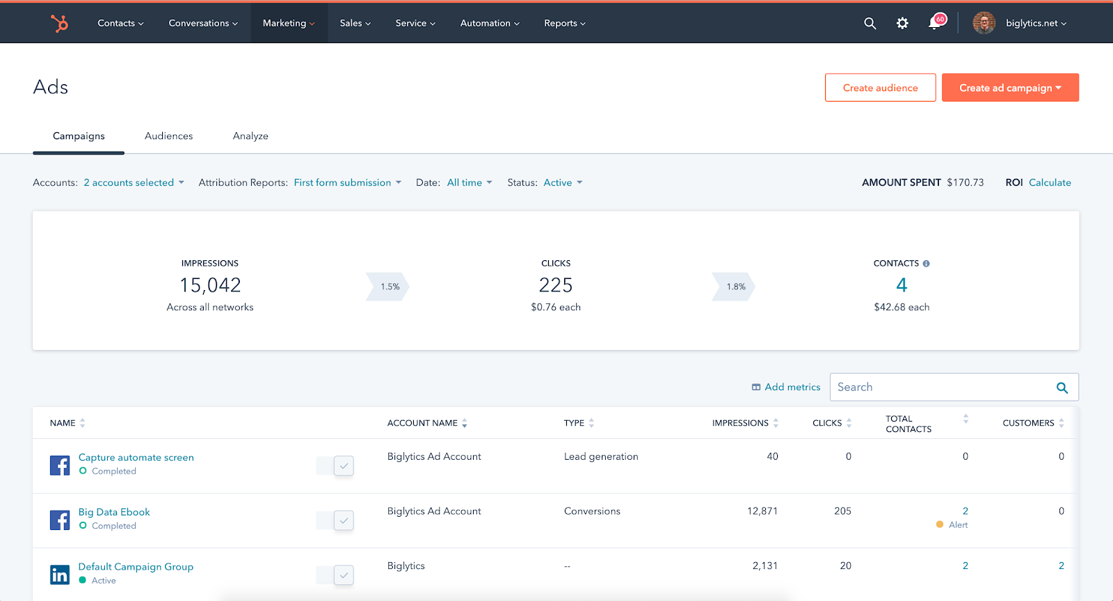 Free Ads Tools Now Available In HubSpot CRM